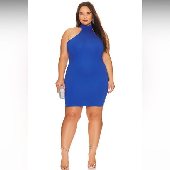 NWT REMI x REVOLVE Carli Mini Dress in Bright Blue size 2x - Picture 1 of 8